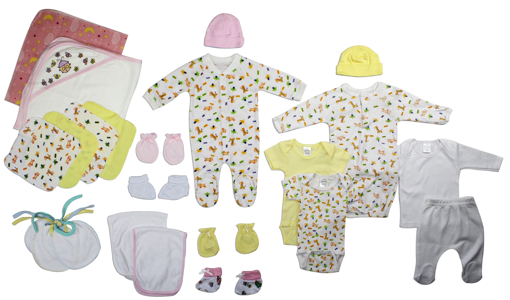 Newborn Baby Girl Bambini 23 Piece Layette Baby Shower Gift Set