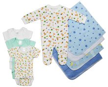 Newborn Baby Boy Bambini 8 Piece Layette Baby Shower Gift Set