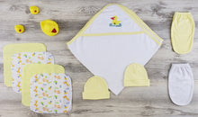 Bambini Hooded Towel, Bath Mittens and Caps Layette Set