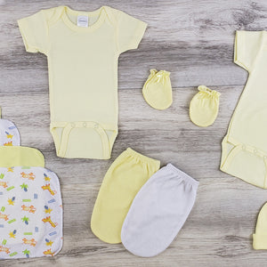 Bambini Onezie, Bath Mittens, Hats and Mittens Layette Set