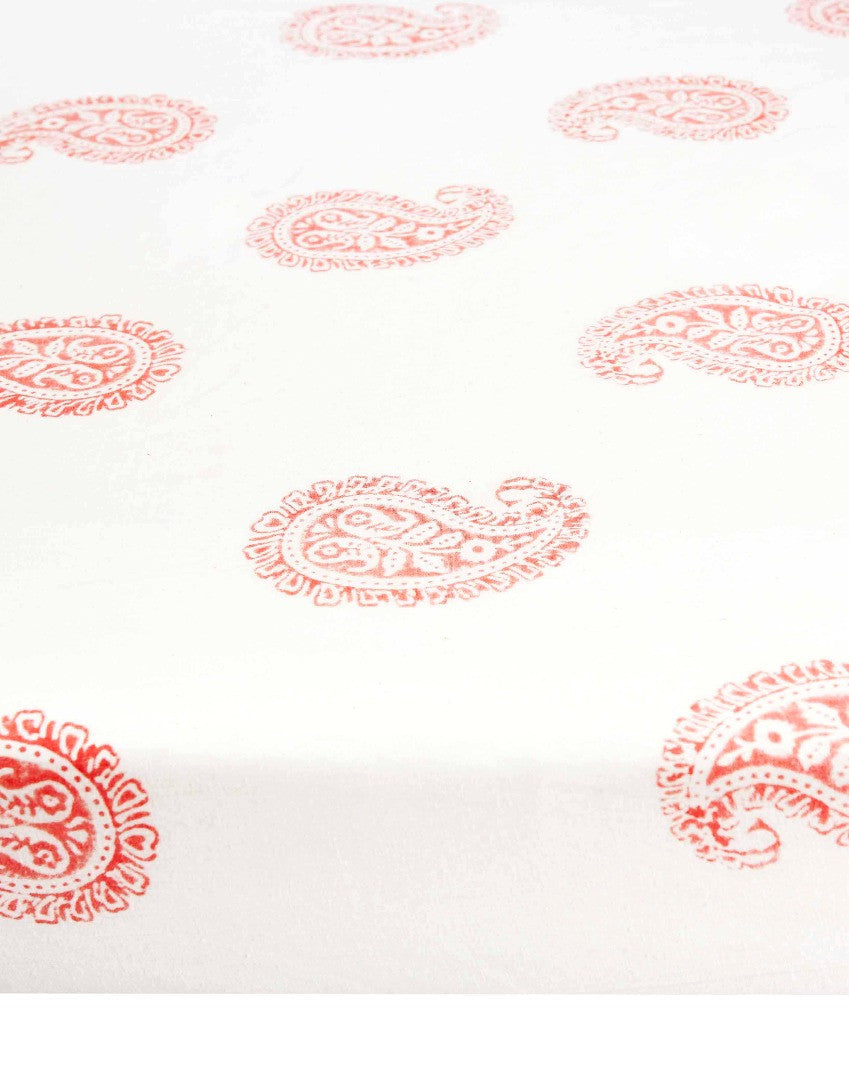 Pink City Cotton Woven Fitted Baby Crib Sheet