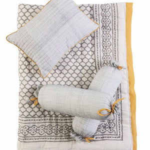 4-Piece Erawan Hypoallergenic Cotton Filler Crib Bedding Set