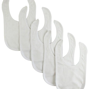 Solid White Bambini Bib (Pack of 5)