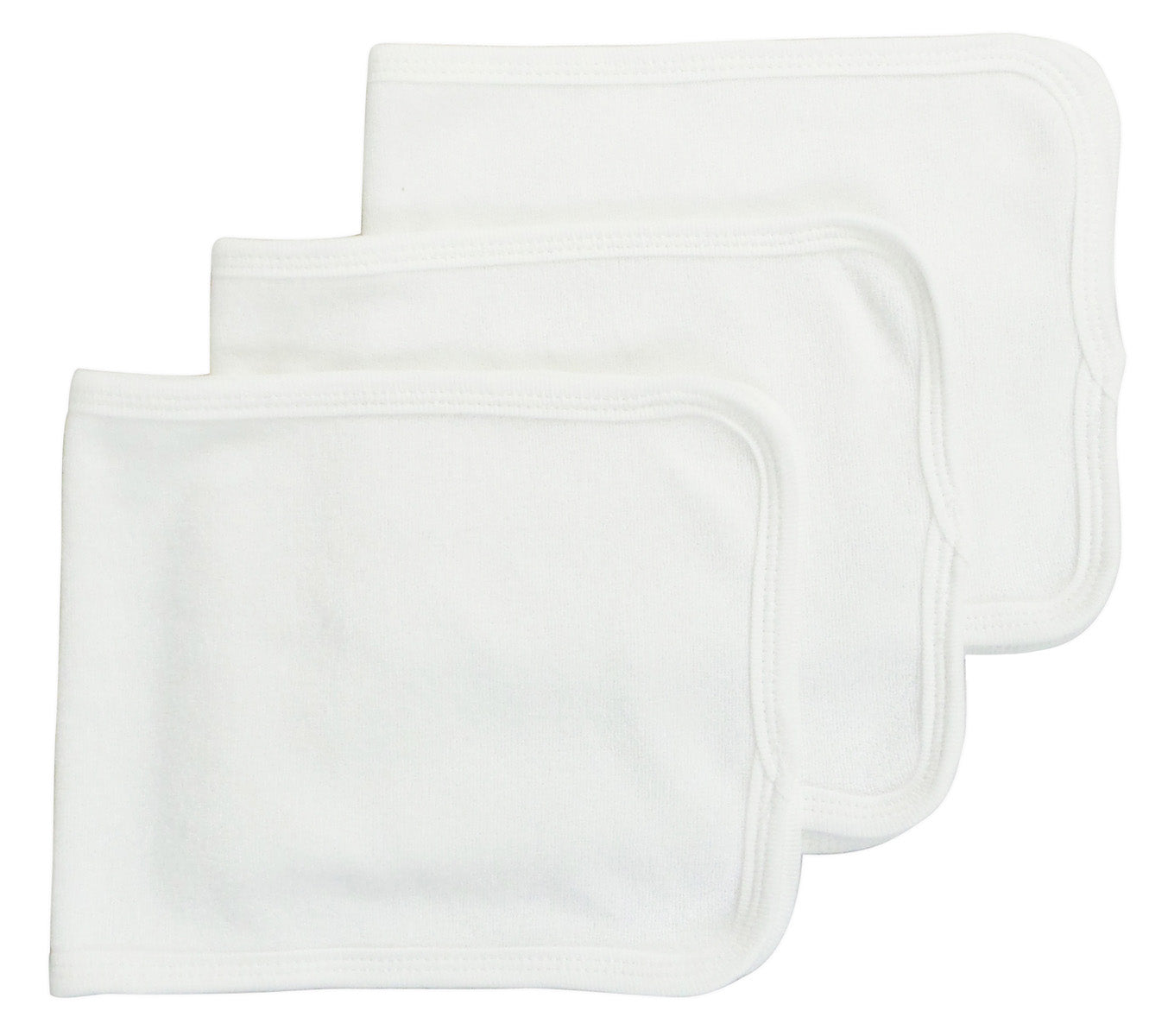 Bambini Baby Burpcloth with White Trim (Pack of 3)