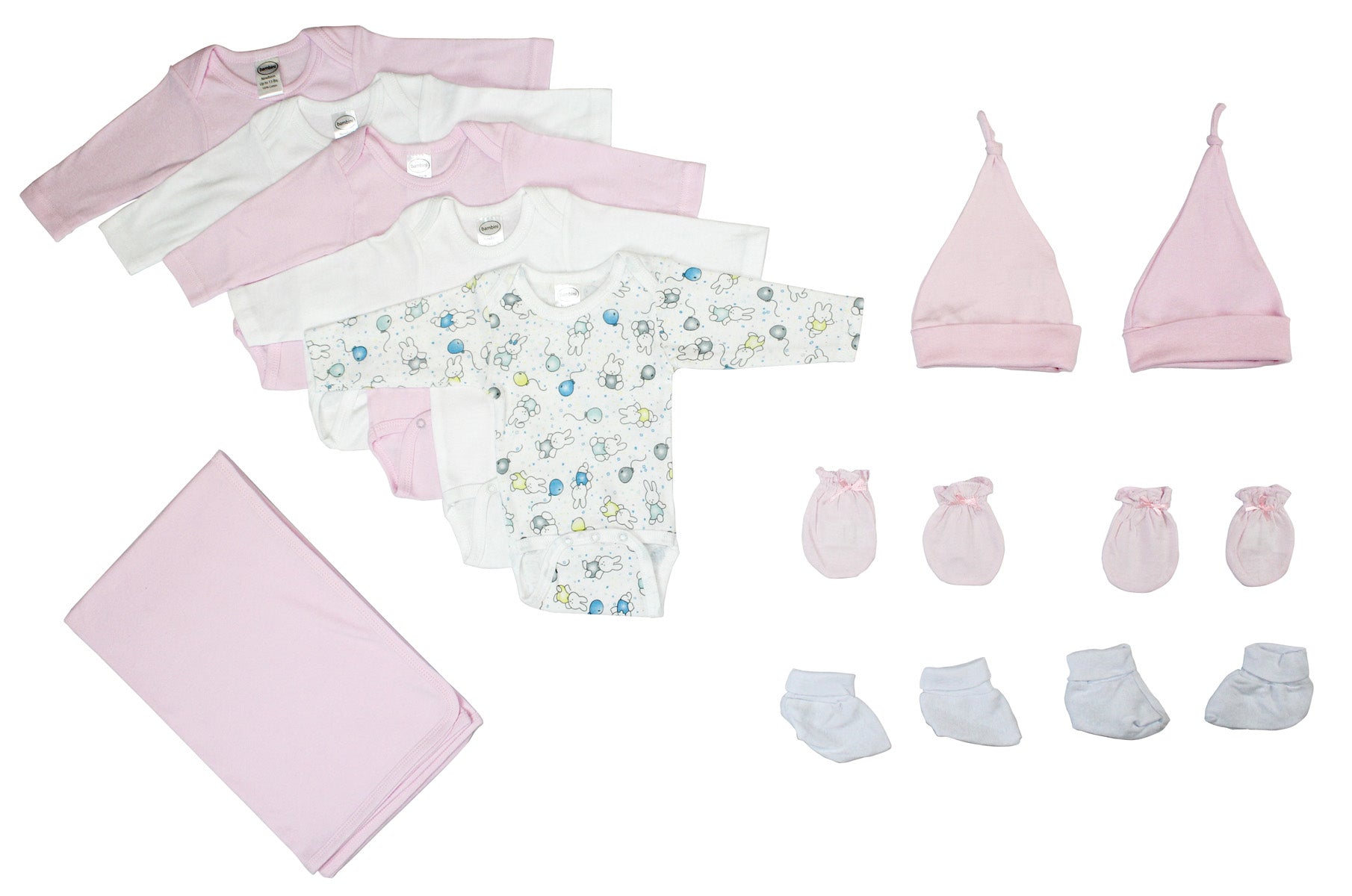 Newborn Baby Girl Bambini 12 Piece Layette Baby Shower Gift Set