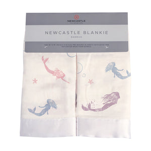 Under The Sea Mermaid Bamboo Muslin Security Baby Blankie