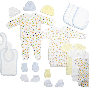 Newborn Baby Boys Bambini 18 Piece Layette Baby Shower Gift Set