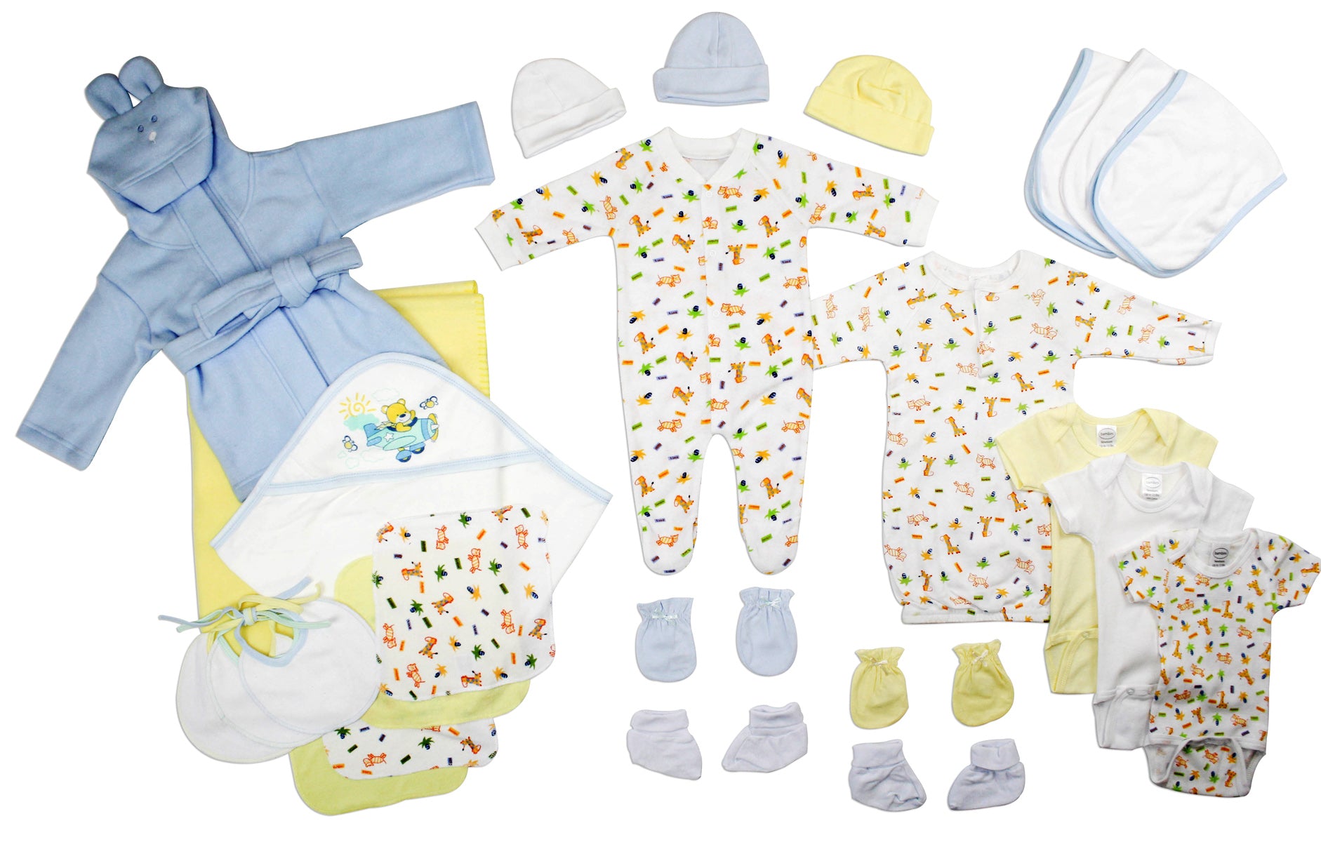 Newborn Baby Boys Bambini 25 Piece Layette Baby Shower Gift Set