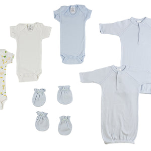 Boys Preemie Onezies, Gowns and Mittens