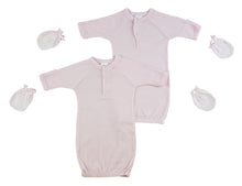 Girls Preemie Gowns and Mittens