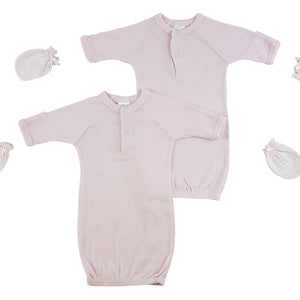 Girls Preemie Gowns and Mittens
