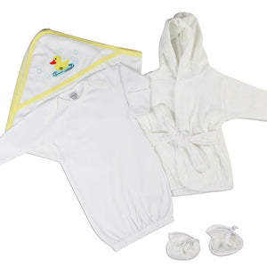 Soft and Cozy Neutral Newborn Baby Bambini 3 Piece Layette Set