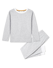 Erawan Grey Organic Cotton Knit Toddler & Big Kid Pj Set