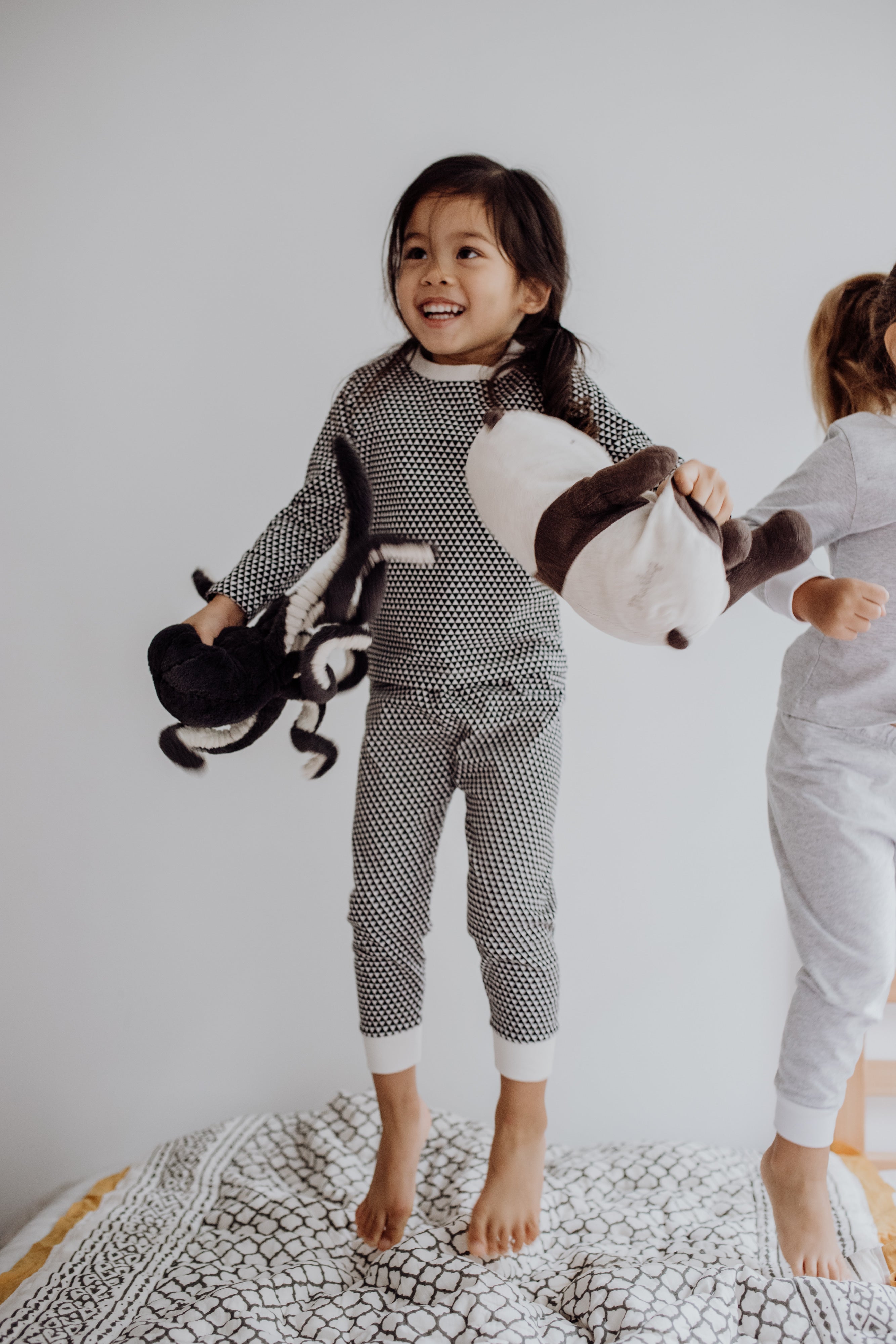 Greenwich Organic Wearable Cotton Knit Toddler & Big Kid Pj Set