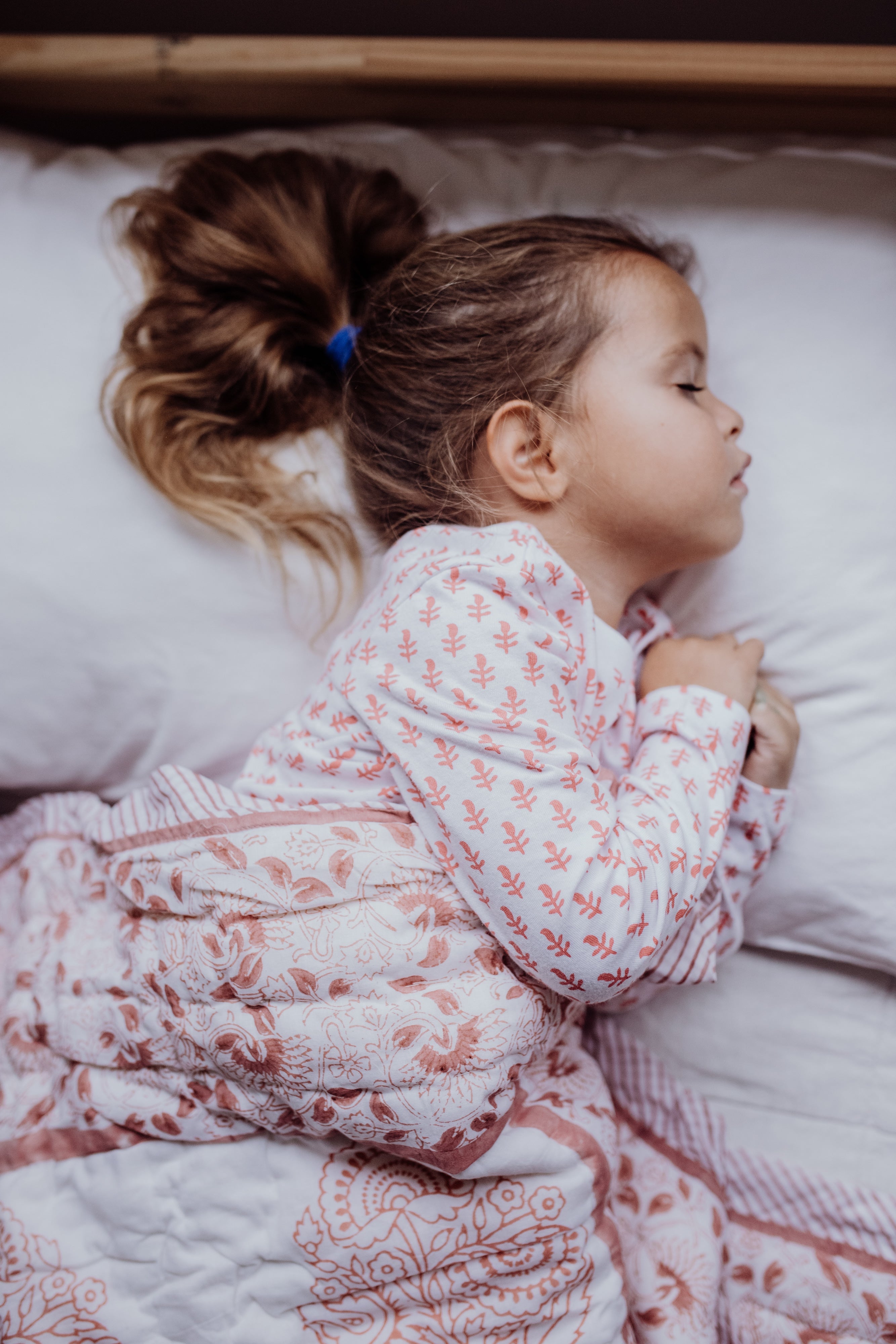 Pink City Organic Cotton Knit Toddler & Big Kid Pj Set