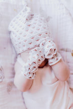 Organic Cotton Bandana Bib, Mitten, Hat Set Miami for Newborn