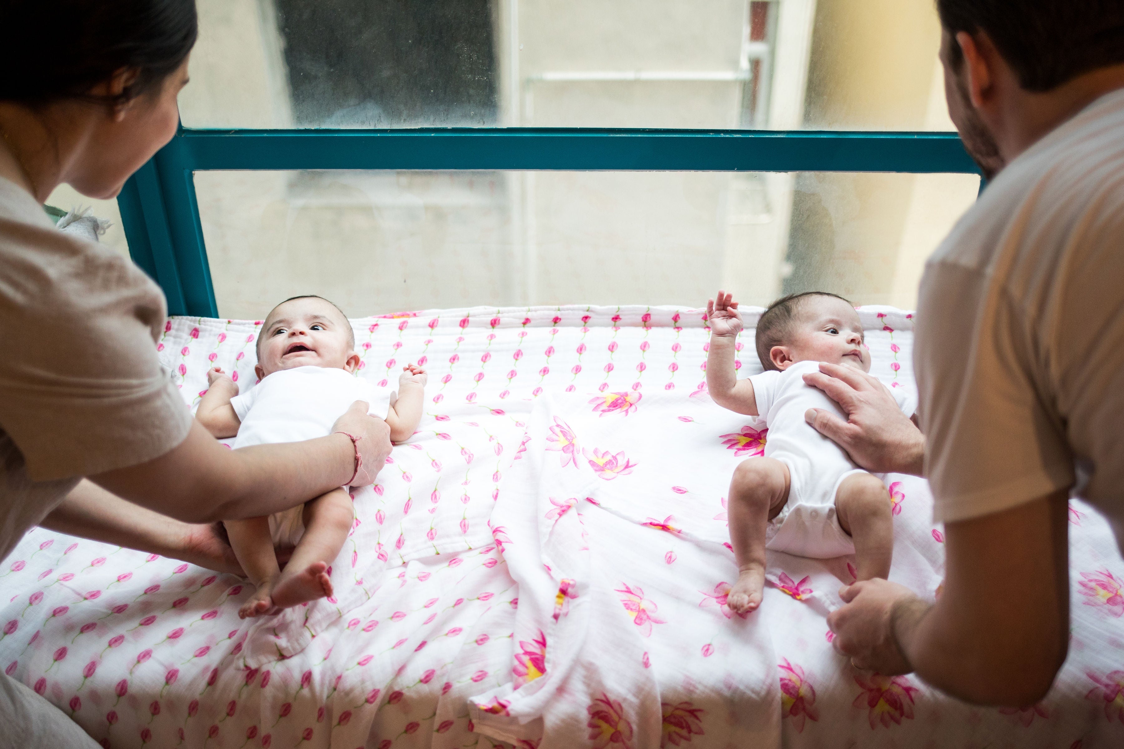 Organic Cotton Breathable Flower Bud Baby Swaddle