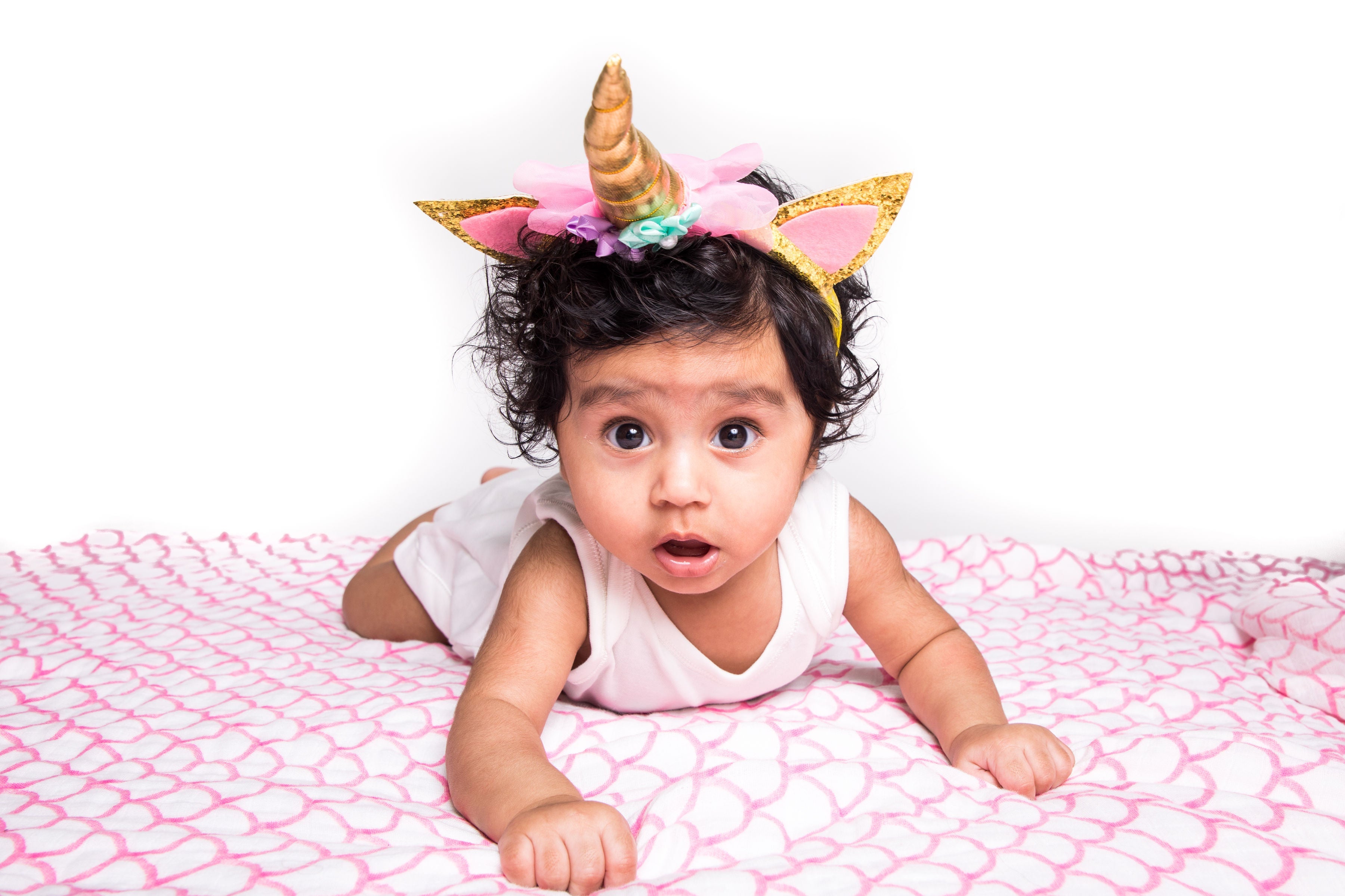 Pink Rainbow Organic Breathable Cotton Baby Swaddle