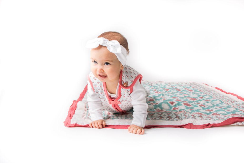 Lightweight Miami Cotton Wearable Baby Sleep Bag