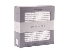 Pencil Stripe Bamboo Muslin Crib Sheet
