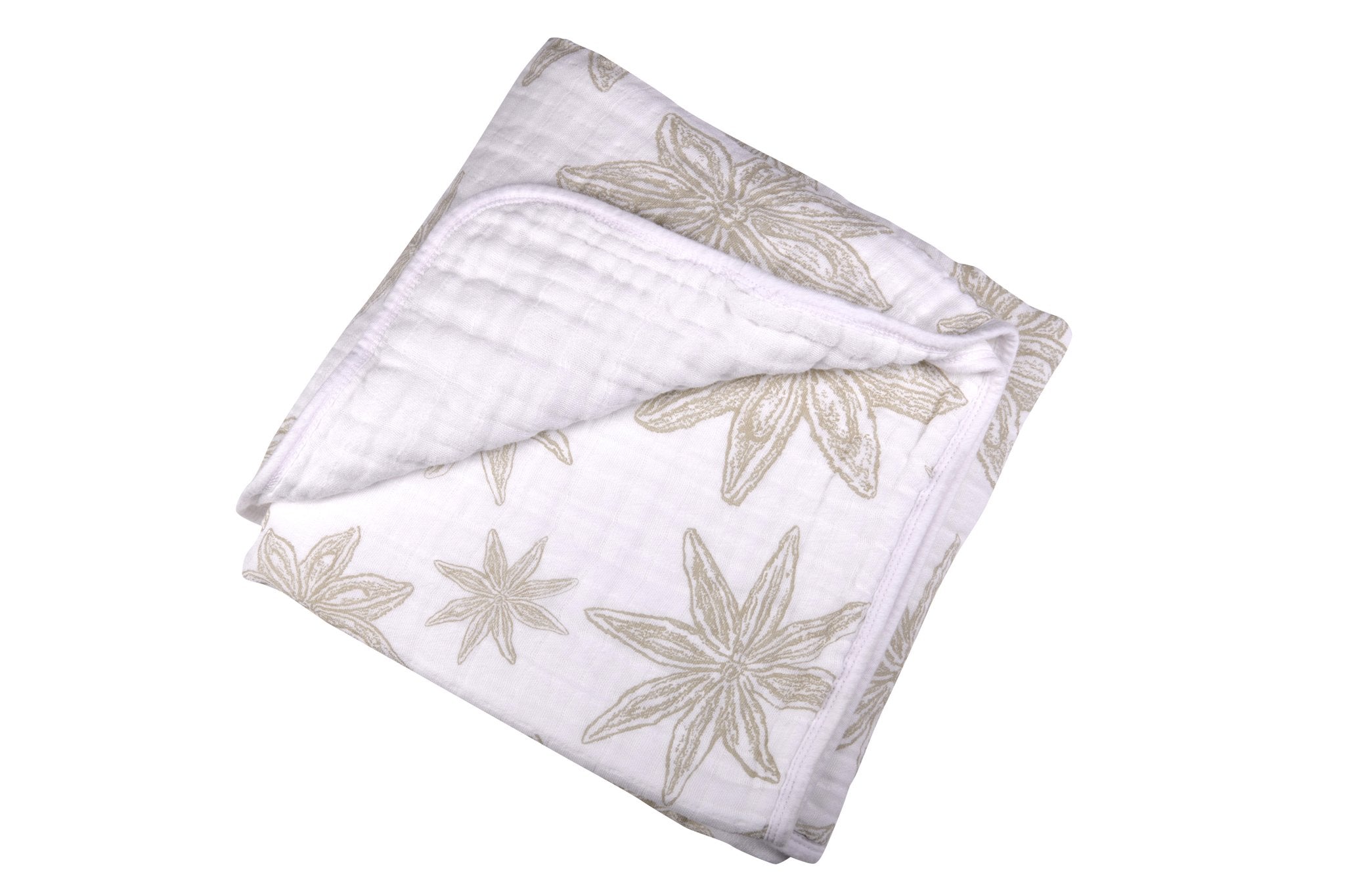 Star Anise Cotton Muslin Newcastle Blanket