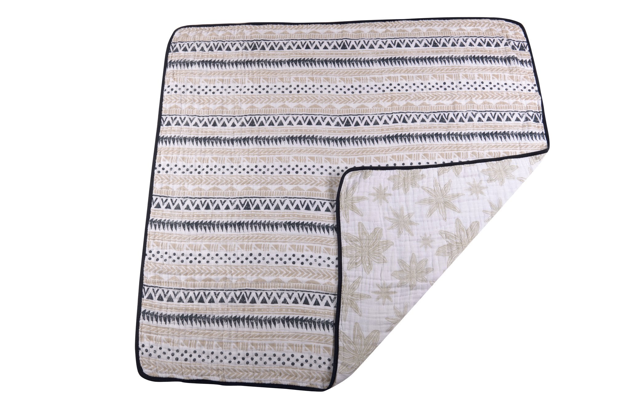 Pyramid Print And Star Anise Cotton Muslin Newcastle Blanket