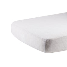Herringbone Grey Cotton Muslin Crib Sheet