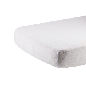 Herringbone Grey Cotton Muslin Crib Sheet