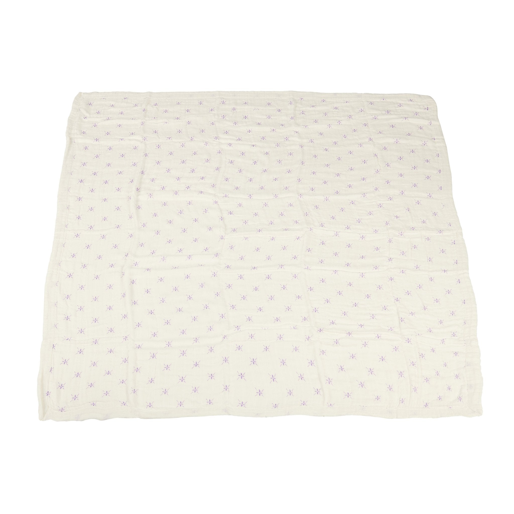 Watercolor Star and White Bamboo Muslin Newcastle Blanket