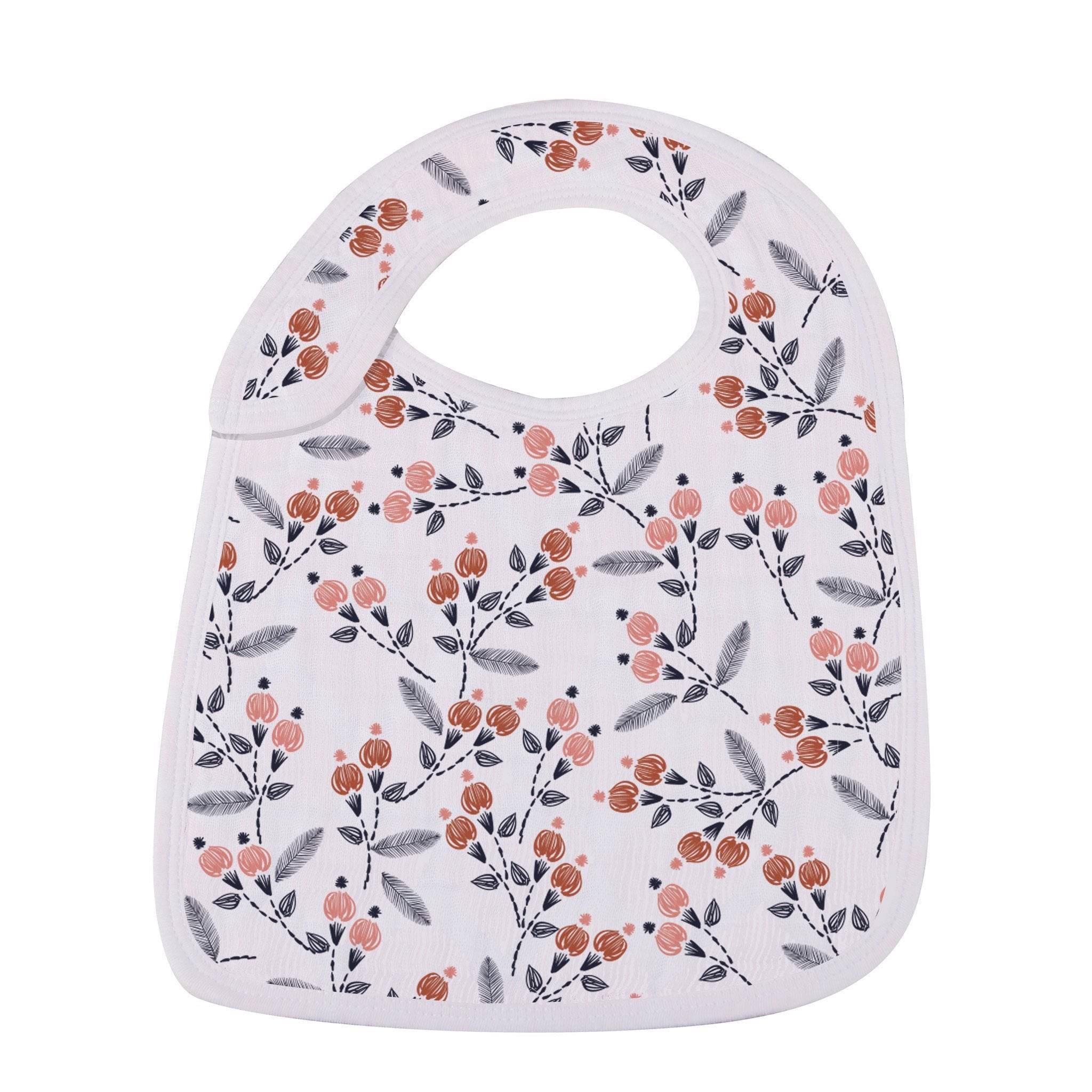 Blooms Muslin Snap Bibs