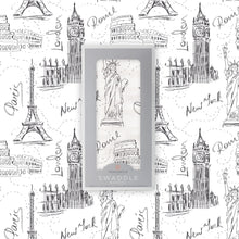 London, Paris, New York Bamboo Muslin Baby Swaddle