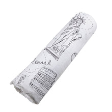 London, Paris, New York Bamboo Muslin Baby Swaddle