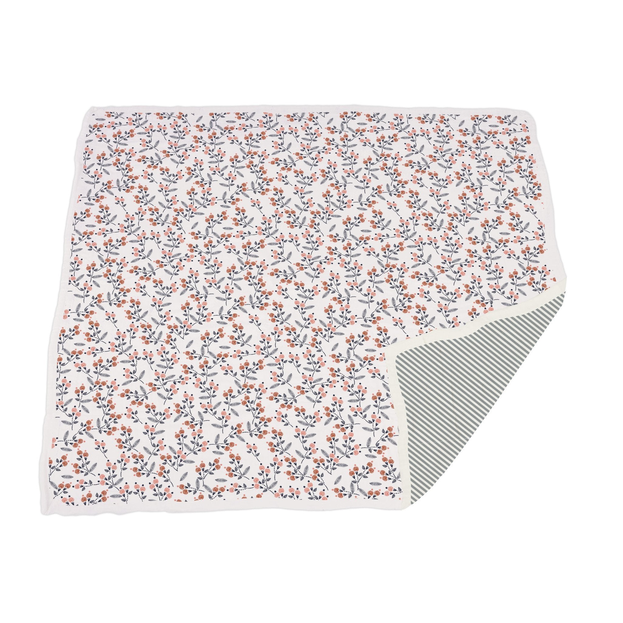 Dahlia Floral & Finley Stripe Bamboo Newcastle Infant Blanket