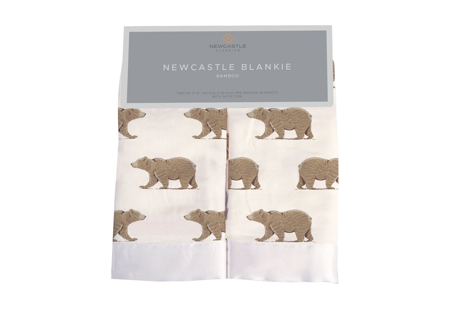 Goodnight Bear Bamboo Muslin Security Baby Blankie