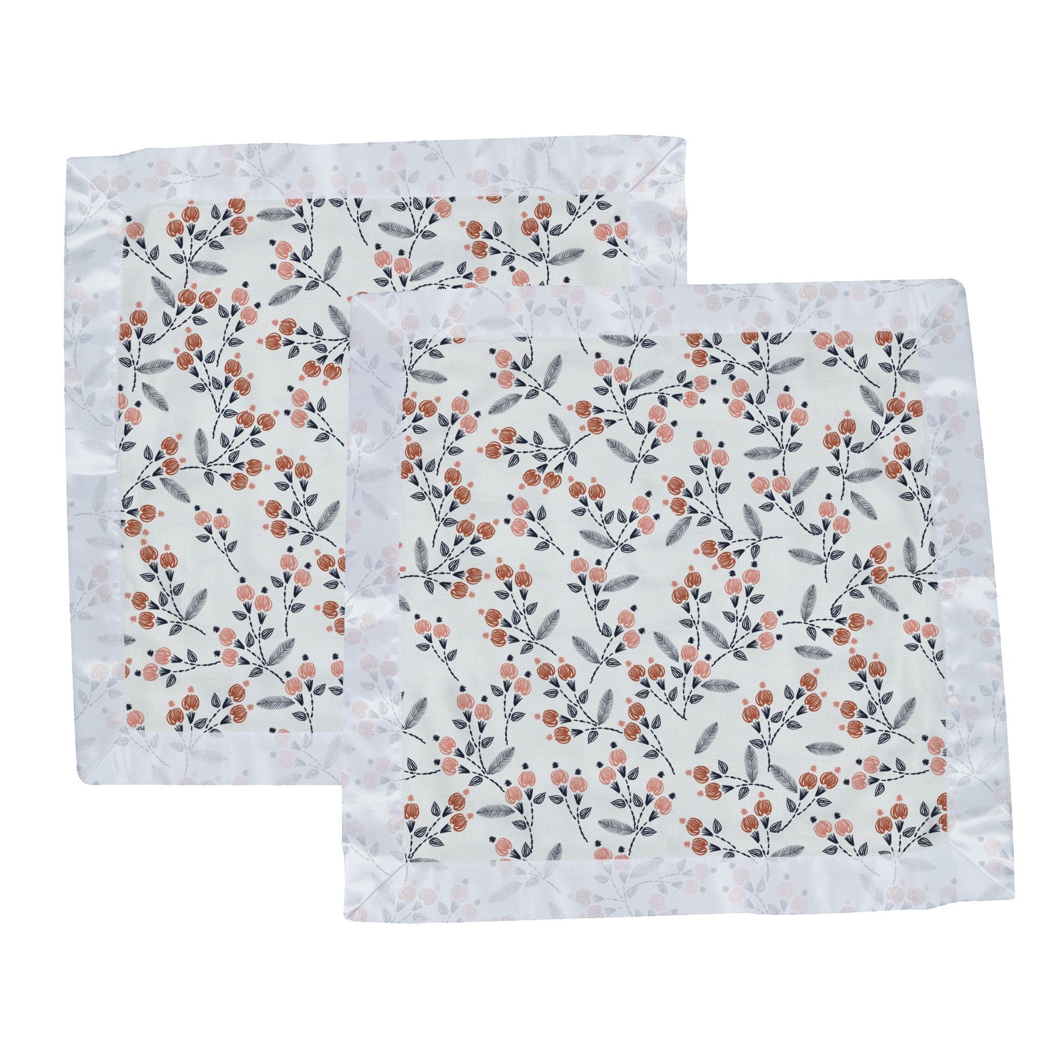 Dahlia Floral Bamboo Muslin Cute Security Baby Blankie