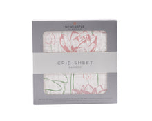 Water Lily Bamboo Muslin Crib Sheet