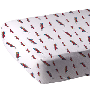 Vintage Steam Bamboo Crib Sheet