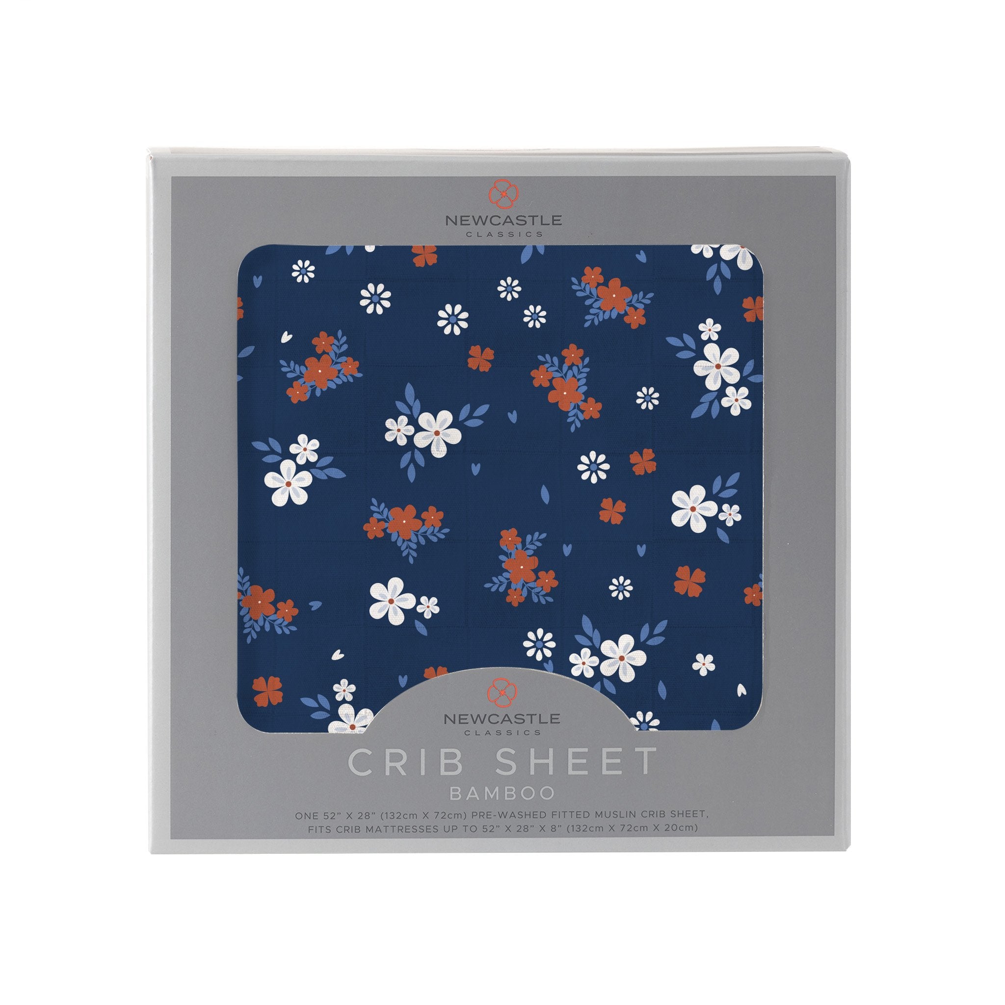 Serenity Floral Bamboo Soft Breathable And Comfy Crib Sheet