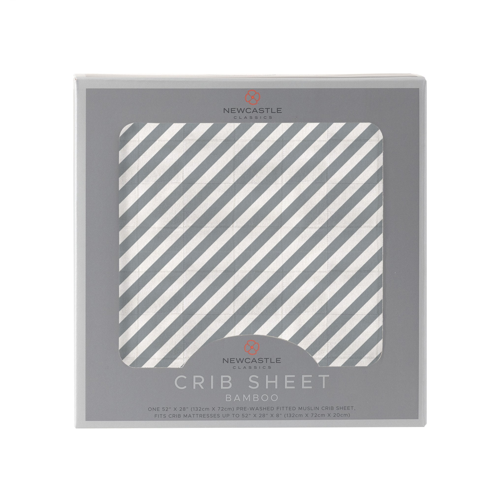 Finley Stripe Bamboo Soft Breathable And Comfy Crib Sheet