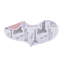 London, Paris, New York Bamboo Muslin Baby Heart Bibs Set of 2