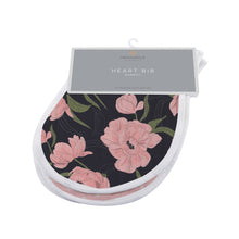 London, Paris, New York Bamboo Muslin Baby Heart Bibs Set of 2