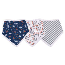 Blooms Bamboo Bandana Bibs 3PK with Two Snap Closure