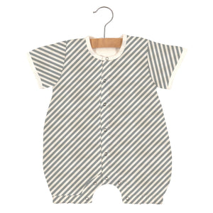 Finley Stripe Bamboo Muslin Newcastle Silhouette Mini Romper