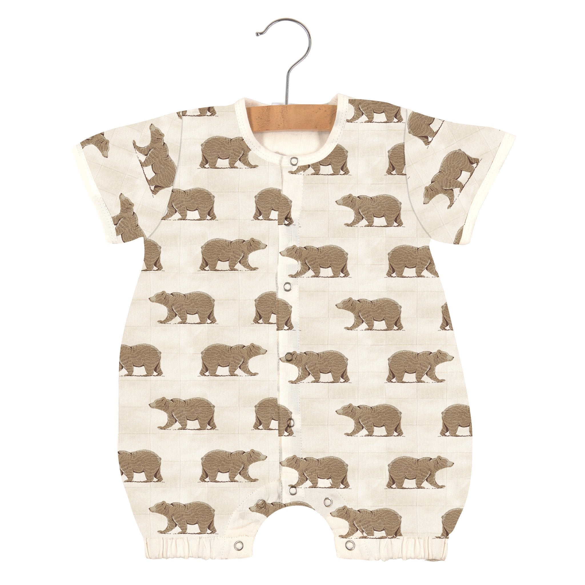 Goodnight Bear Bamboo Newcastle Silhouette Mini Romper
