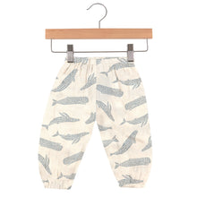 Blue Shadow Whales Bamboo Newcastle Mini Pants