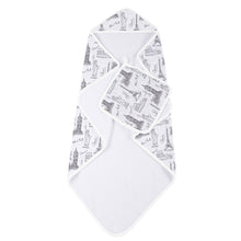 London, Paris, New York Bamboo Hooded Towel and Washcloth Set