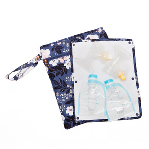 BPA-free Le Floral Pumparoo Wet & Dry Bag with Staging Mat