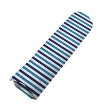 Blue and White Stripe Swaddle