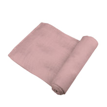 Pink Rose Breathable Fabric Bamboo Muslin Baby Swaddle