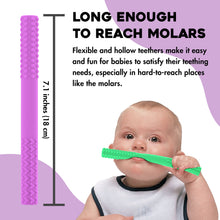 Hollow Sensory BPA Free Baby Teething Tubes 5 Pack